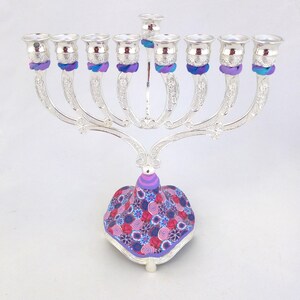 Candelabra, Hanukkah, Menorah, Candle Holders, Jewish Wedding Gift, Made In Israel, Judaica, Hanukkah Décor, Candle Centerpiece, Candlestick image 4
