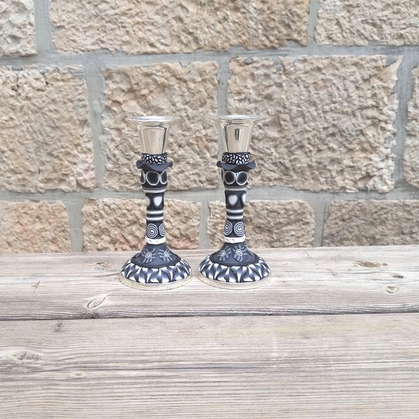 Shabbat Candlesticks Etsy
