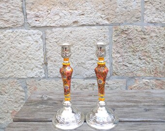 Table Decoration, Candle Holders,  Jewish Gift, Candlesticks Holders, Shabbat Candlesticks, Judaica, Candlestick, Jewish Housewarming Gift