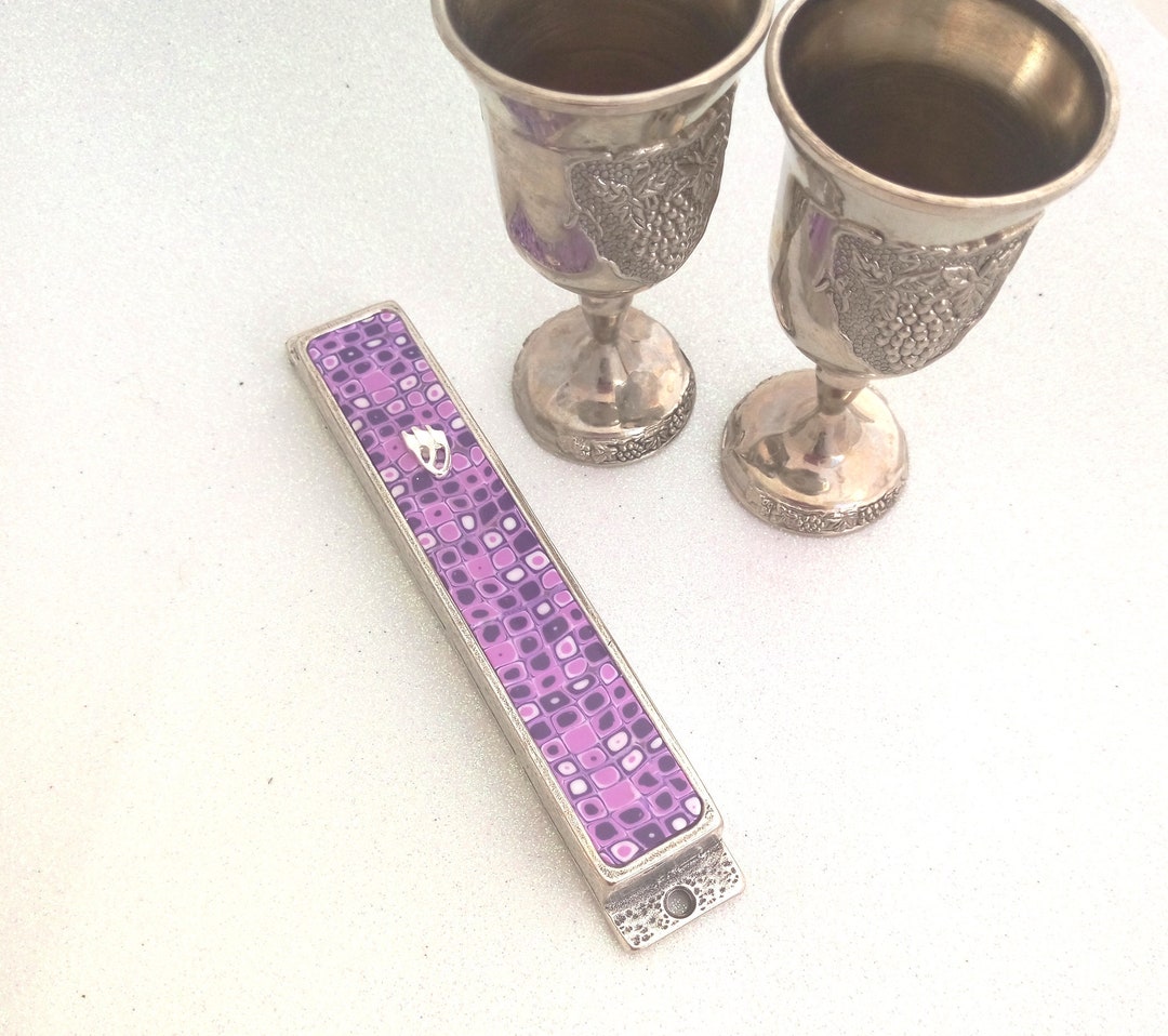 Mezuzah With Scroll, Modern Mezuzah, Mezuzah Gifts, Judaica, Mezuzah