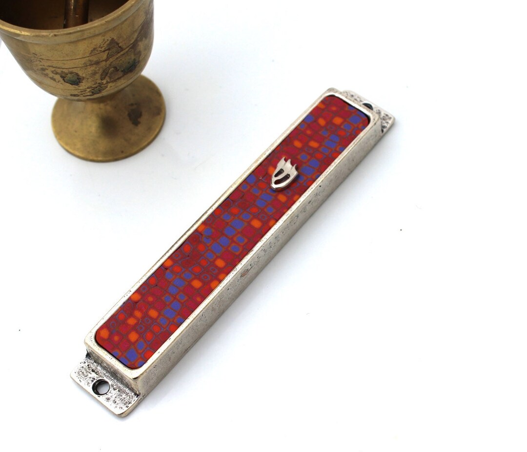 Mezuzah With Scroll Mezuzah Case Judaica Jewish Wedding - Etsy