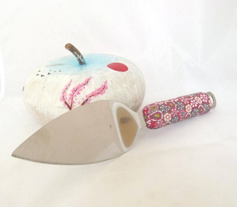 Cake Cutter, Hostess Gift, Kitchen Accessories, Cake Utensils, Pie Server, Cake Knife, Wedding Cake Cutter, Polymer Clay Cake Cutter image 3