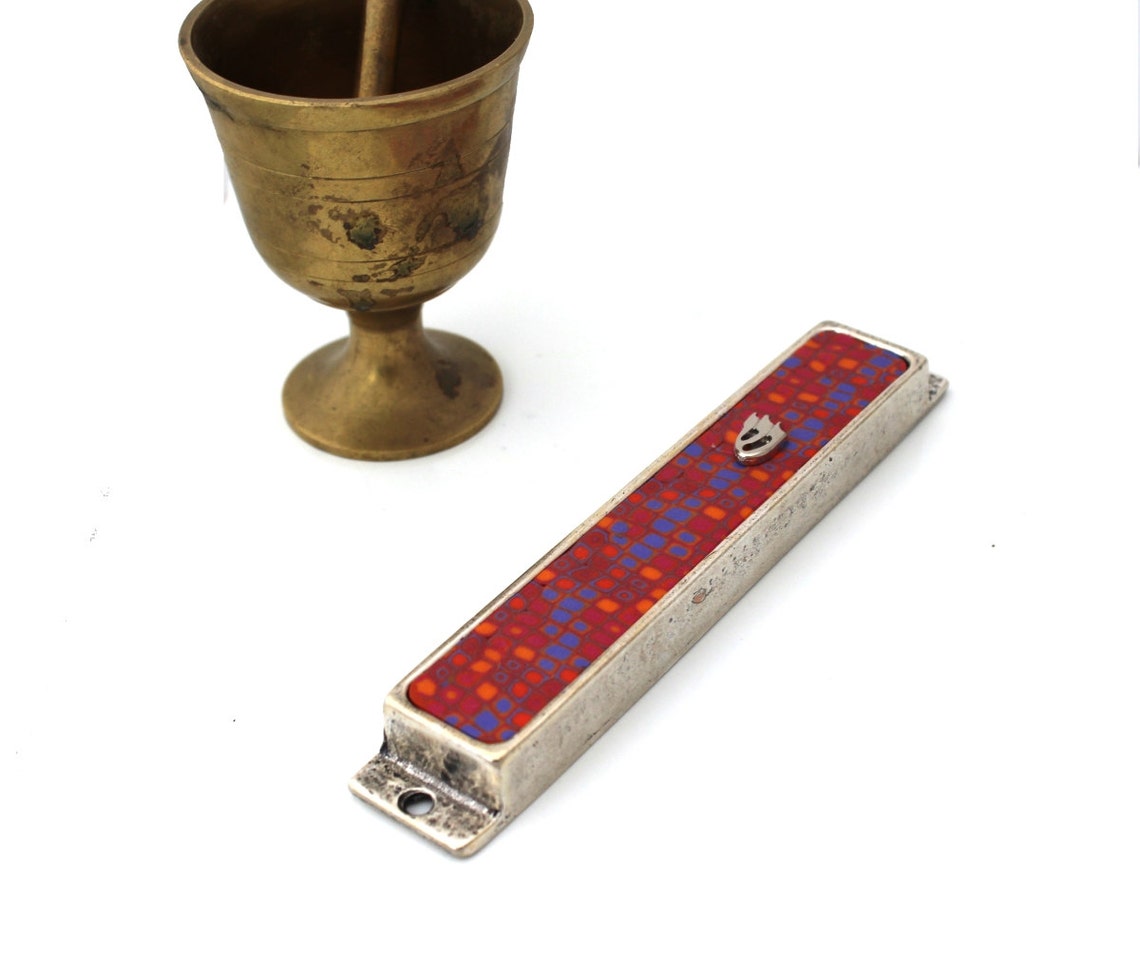 Mezuzah With Scroll Mezuzah Case Judaica Jewish Wedding - Etsy