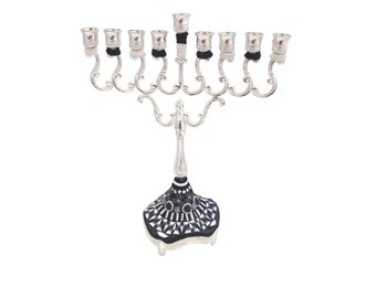 Black and White Menorah