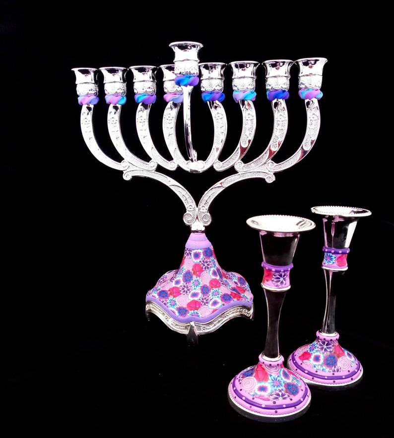 Candelabra, Hanukkah, Menorah, Candle Holders, Jewish Wedding Gift, Made In Israel, Judaica, Hanukkah Décor, Candle Centerpiece, Candlestick image 9