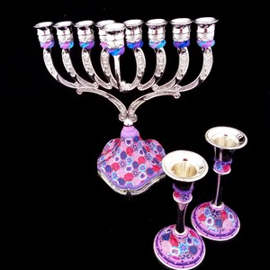 Candelabra, Hanukkah, Menorah, Candle Holders, Jewish Wedding Gift, Made In Israel, Judaica, Hanukkah Décor, Candle Centerpiece, Candlestick image 5