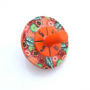 Spinning Top, Hanukkah, Polymer Clay Gifts, Dreidel, Judaica, Chanuka, Jewish Art, Hanukkah Gift,Spinning Toy, Made In Israel,Jewish Dreidel