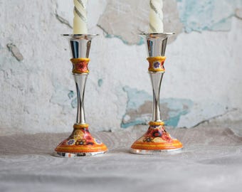 Candelabros, regalo para casa nueva, candelabro, regalo judío, candelabro de boda, judaica, candelabro de Shabat, centro de mesa con velas, Israel