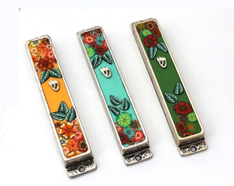 Mezuzah Set , Judaica, Jewish Wedding gift,  Modern Mezuzah, Made in Israel,  Bat Mitzvah Gift,  Jewish Gift, Hanukkah, Hanukah Gift