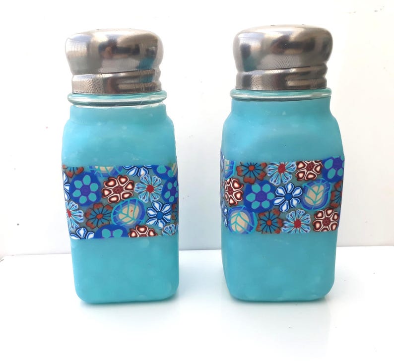 Salt Pepper Shakers Hostess Gift Decorative Kitchen Polymer Etsy