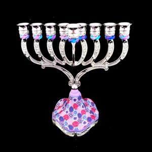 Candelabra, Hanukkah, Menorah, Candle Holders, Jewish Wedding Gift, Made In Israel, Judaica, Hanukkah Décor, Candle Centerpiece, Candlestick image 2