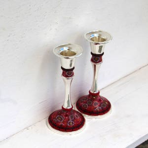Candle Holders, Table Decoration, Candlesticks, Judaica, Wedding Candles Holder, Candle Holder Set, Bat Mitzvah Gift, Shabbat Candle Holder