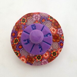 Dreidel, Spinning Top, Hanukkah, Judaica, Polymer Clay Gifts, Chanukah, Hanukkah Décor, Jewish Art, Hanukah Dreidel, Made In Israel, Sevivon
