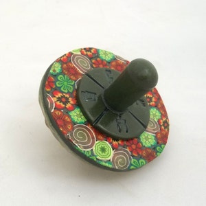 Dreidel, Hanukkah, Spinning Top, Jewish Gift, Spinning toy, Judaica Israel, Hanukkah Gift, Hanukkah Décor, Israeli Art, Polymer Clay Toy