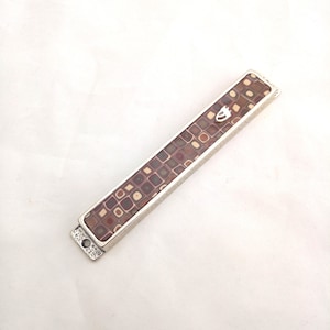 Mezuzah, Mezuzah With Scroll, Jewish Wedding gift, Judaica, Mezuzah Case, Modern Mezuzah, Handmade Mezuzah, Bar Mitzvah Gift, Mezuzah Art