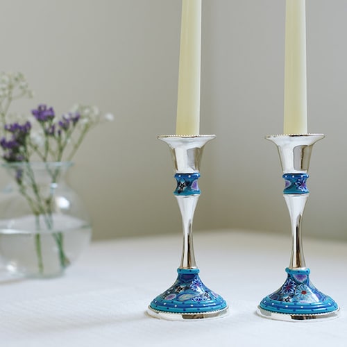 Table Decoration Candlestick Candle Holders Jewish Art Etsy
