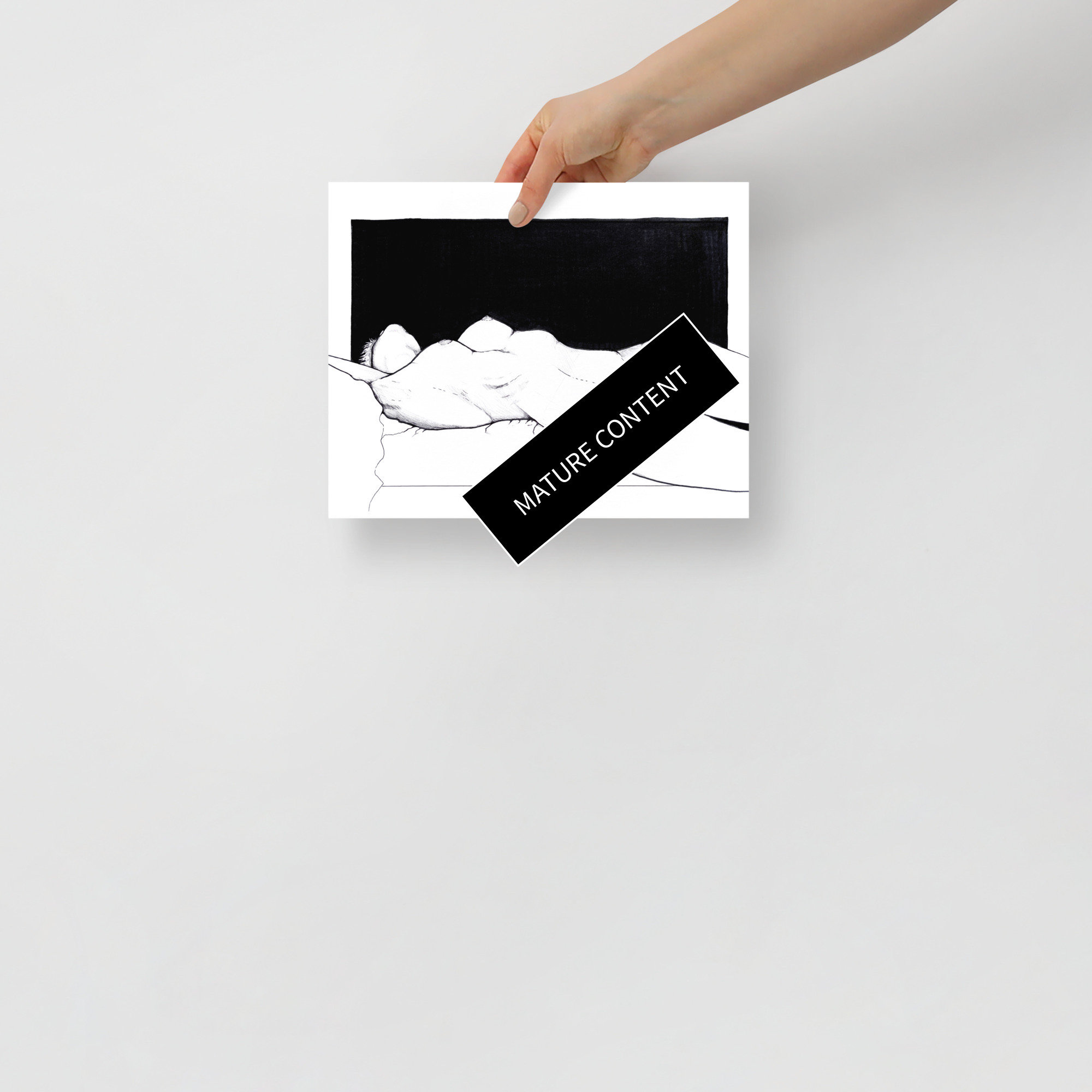 HIKE Print // Sapphic Art / Erotic Lesbian Art Print / Lesbian Co…