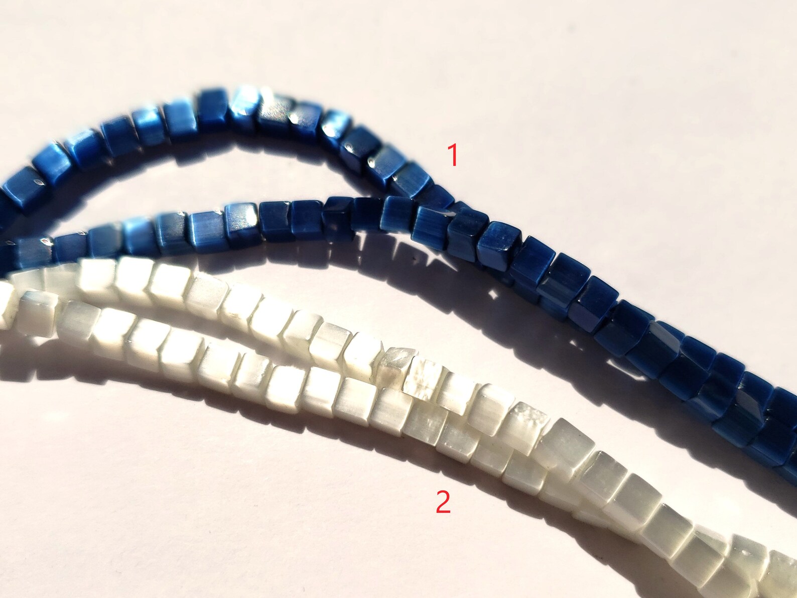 Buy Fiber Optic Beads Cat's Eye Beads Manmade 4mm Cube Online in India Etsy