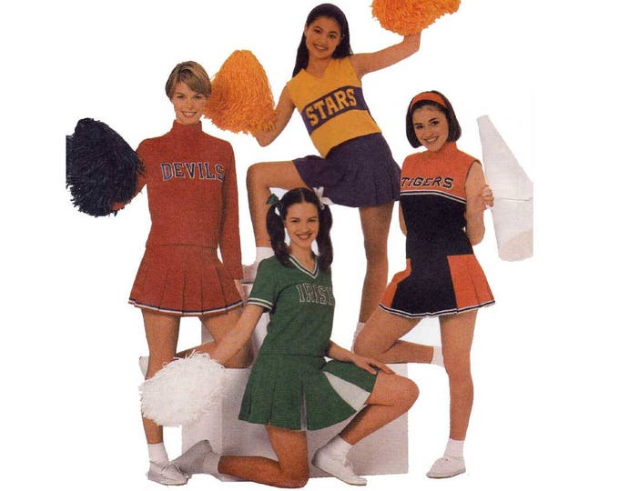 Women's Cheerleader Outfit Sewing Pattern Team Spirit Etsy
