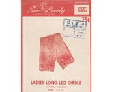 60's Long Leg Girdle Women's Lingerie Sewing Pattern, Misses Size S, M, L, XL UNCUT Vintage 1960's Sew Lovely G602