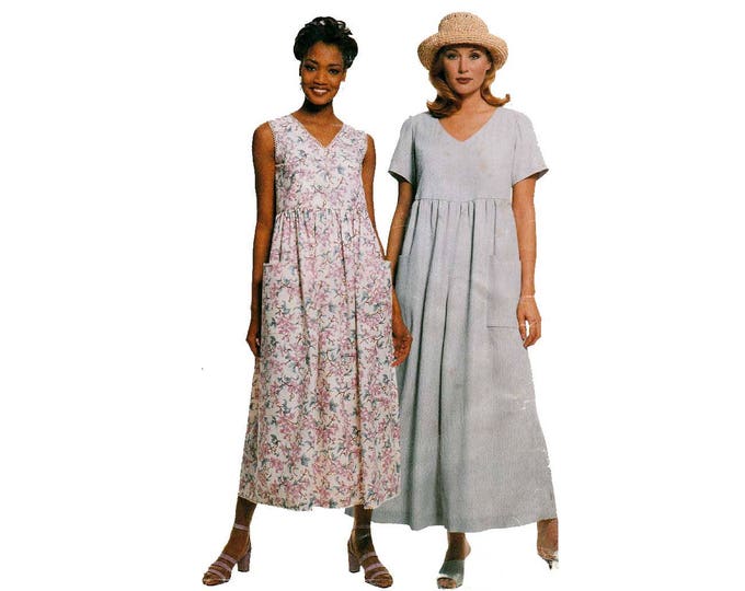 Women's Dress and Jumpsuit Sewing Pattern Misses Size Large 16-18, X ...
