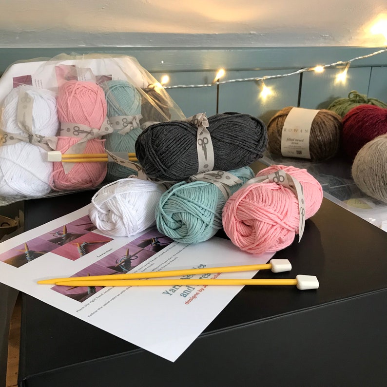 Beginners Knitting Kit Learn to Knit Kit Knitting Gift DIY Etsy