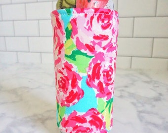 NEW! Reusable Slim Can Sleeve-Bright Floral Print