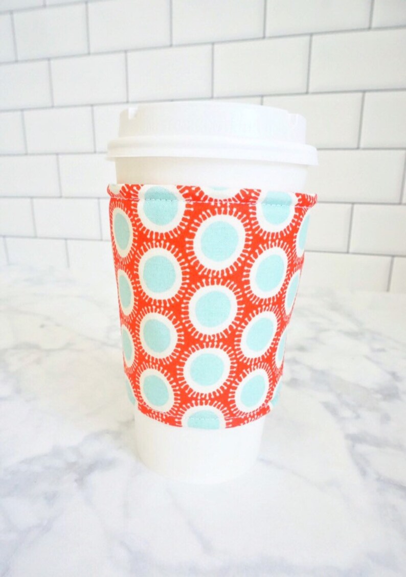 Reusable Coffee Sleevepaisley Print Etsy