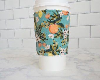 Reusable Coffee Sleeve-Citrus Print