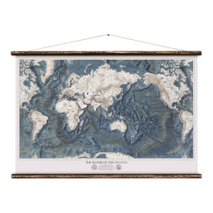 The World Relief - Pull Down Wall Map