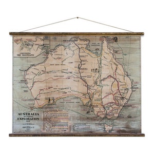 Esplorazione dell'Australia - Grafico a parete a discesa