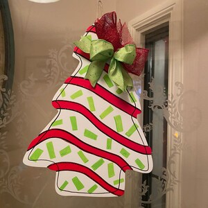 O Christmas Tree Cake Door hanger