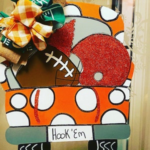 Front Door Decor University of Texas Longhorns Door Hanger
