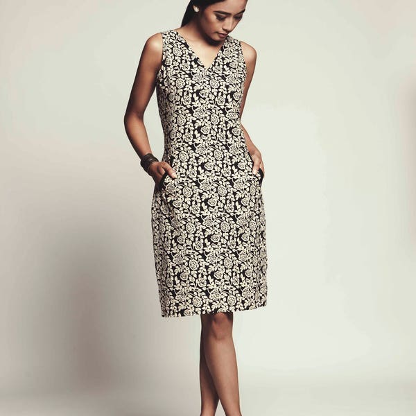 Printed Sheath Dress Etsy