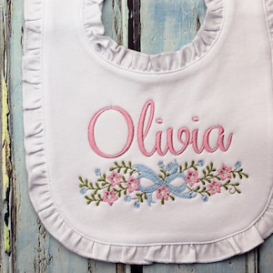 Personalized Baby Bib, Personalized Burp Cloth, Monogrammed Bib, Monogrammed Burp Cloth, Baby Gift, Baby Shower Gift, Personalized Baby Gift