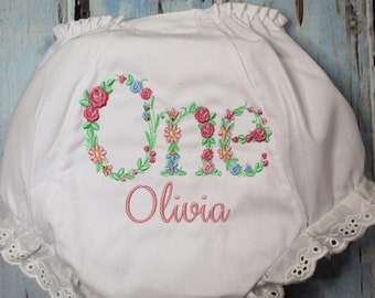 Personalized Baby Bloomers, Custom Monogram Baby Girl Bloomers, Baby Girl Bloomers, Fancy Panties, Embroidered Bloomers, Fancy Pants