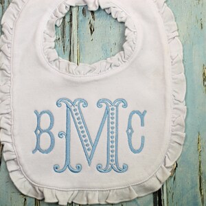 Personalized Baby Bib, Personalized Burp Cloth, Monogrammed Bib, Monogrammed Burp Cloth, Baby Gift, Baby Shower Gift, Personalized Baby Gift image 3