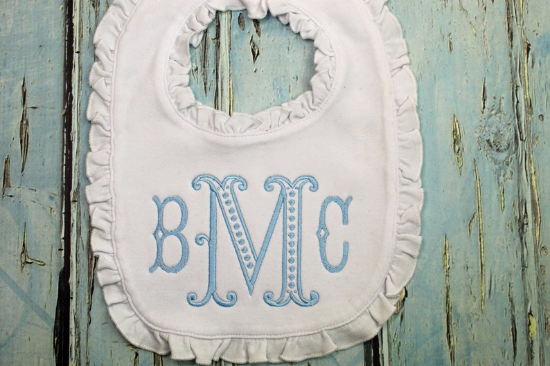 Personalized Baby Bib, Personalized Burp Cloth, Monogrammed Bib, Monogrammed Burp Cloth, Baby Gift, Baby Shower Gift, Personalized Baby Gift image 3