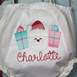 Christmas Diaper Cover, First Christmas Bloomers, 1st Christmas Diaper Cover, Christmas Diaper Cover, Personalized Christmas Bloomers