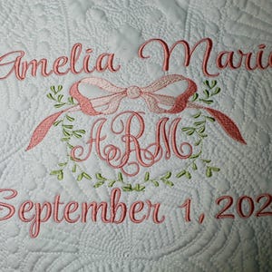 Personalized baby quilt, Personalized Quilt, Quilt, Baby Quilt, Monogrammed Quilt, Baby Blanket, Quilted Crib Blanket, Baby Gift, Throws.