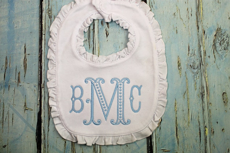 Personalized Baby Bib Personalized Burp Cloth Monogrammed Etsy