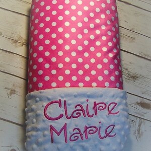 Personalized Minky Baby Boy Blanket, Personalized Baby Girl Blanket with Name, Personalized Baby Shower Gift