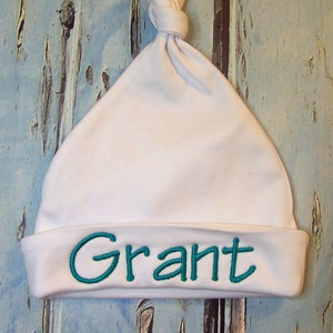 Personalized Baby hospital Hat, Personalized baby hat, Baby name hat, Free shipping, Personalized beanie hat, Baby shower gift