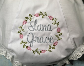 Personalized Baby Bloomers, Personalized Diaper Cover, Monogrammed Baby Bloomers, Baby Shower Gift, Personalized Diaper Cover,