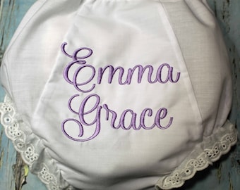 Personalized Baby Bloomers, Personalized Diaper Cover, Personalized Bloomers, Monogrammed Baby Bloomers, Baby Shower Gift, Personalized Diap