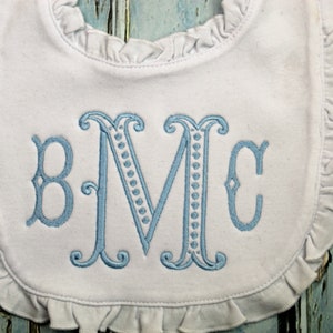 Personalized Baby Bib, Personalized Burp Cloth, Monogrammed Bib, Monogrammed Burp Cloth, Baby Gift, Baby Shower Gift, Personalized Baby Gift image 4