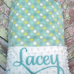 Personalized Minky Baby Boy Blanket, Personalized Baby Girl Blanket with Name, Personalized Baby Shower Gift