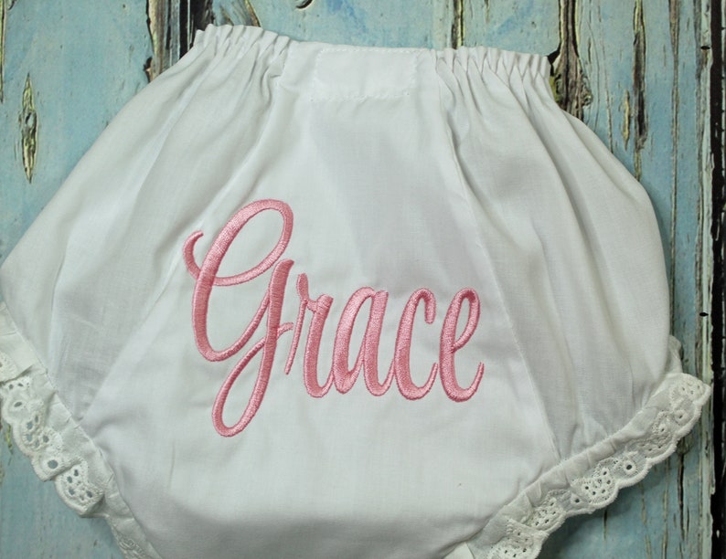 Personalized Baby Bloomers, Personalized Diaper Cover, Monogrammed Baby Bloomers, Baby Shower Gift, Personalized Diaper Cover, image 1