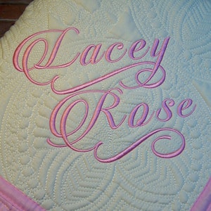 Personalized heirloom baby quilt, Personalized baby quilt, Monogrammed baby quilt, Baby Blanket, Quilted Crib Blanket, Baby Gift, Throws.