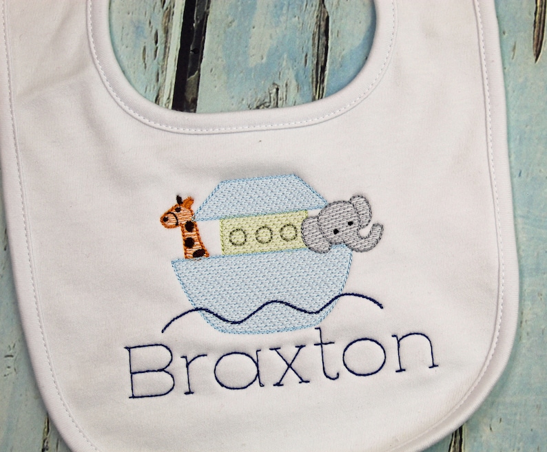 Personalized Bib / Personalized baby bib and burp cloth/ Bib, Personalized baby shower gift, Monogrammed bib and burp cloth image 1